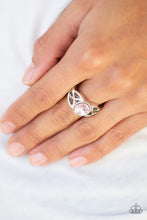 Load image into Gallery viewer, Shimmer Splash- Pink and Silver Ring- Paparazzi Accessories