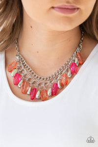 Spring Daydream- Multi-Colored and Silver Necklace- Paparazzi Accessories