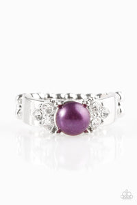 The Front Runner- Purple and Silver Ring- Paparazzi Accessories