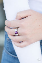 Load image into Gallery viewer, The Front Runner- Purple and Silver Ring- Paparazzi Accessories