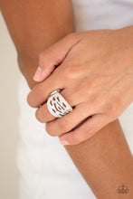 Load image into Gallery viewer, The Money Maker- White and Silver Ring- Paparazzi Accessories