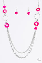 Load image into Gallery viewer, Tropical Sunsets- Pink and Silver Necklace- Paparazzi Accessories