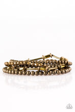 Load image into Gallery viewer, Uniquely Upscale- Brass Bracelets- Paparazzi Accessories