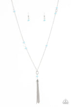 Load image into Gallery viewer, Vienna Voyage- Blue and Silver Necklace- Paparazzi Accessories
