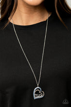 Load image into Gallery viewer, A Mother&#39;s Heart- Blue and Silver Necklace- Paparazzi Accessories