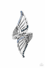 Load image into Gallery viewer, Angels Among Us- Blue and Silver Ring- Paparazzi Accessories