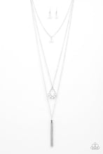 Load image into Gallery viewer, Be Fancy- White and Silver Necklace- Paparazzi Accessories