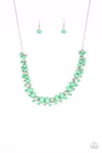 Load image into Gallery viewer, BRAGs To Riches- Green and Silver Necklace- Paparazzi Accessories