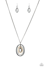 Load image into Gallery viewer, Classic Convergence- Multi-toned Gunmetal Necklace- Paparazzi Accessories