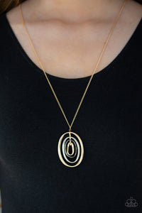 Classic Convergence- Multi-toned Gold Necklace- Paparazzi Accessories