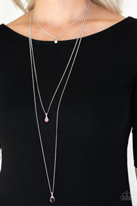Crystal Chic- Purple and Silver Necklace- Paparazzi Accessories