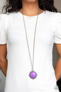 Desert Equinox- Purple and Silver Necklace- Paparazzi Accessories