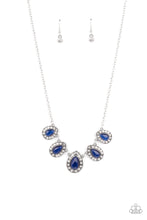 Load image into Gallery viewer, Everlasting Enchantment- Blue and Silver Necklace- Paparazzi Accessories