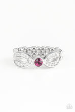 Load image into Gallery viewer, Extra Side Of Elegance- Pink and Silver Ring- Paparazzi Accessories