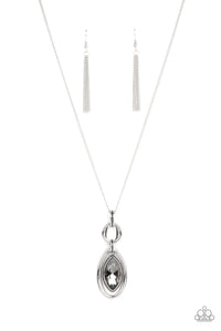 Glamorously Glaring- Silver Necklace- Paparazzi Accessories