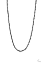 Load image into Gallery viewer, Go Down Fighting- Gunmetal Necklace- Paparazzi Accessories