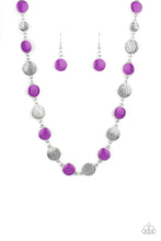 Load image into Gallery viewer, Harmonizing Hotspot- Purple and Silver Necklace- Paparazzi Accessories