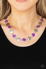 Load image into Gallery viewer, Harmonizing Hotspot- Purple and Silver Necklace- Paparazzi Accessories