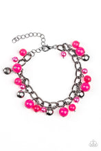 Load image into Gallery viewer, Hold My Drink- Pink and Gunmetal Bracelet- Paparazzi Accessories
