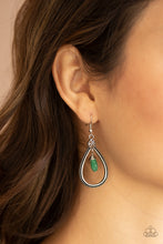 Load image into Gallery viewer, I&#39;ll Believe It ZEN I See It- Green and Silver Earrings- Paparazzi Accessories