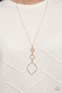 Marrakesh Mystery- Rose Gold Necklace- Paparazzi Accessories