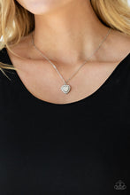 Load image into Gallery viewer, My Heart Goes Out To You- White and Silver Necklace- Paparazzi Accessories
