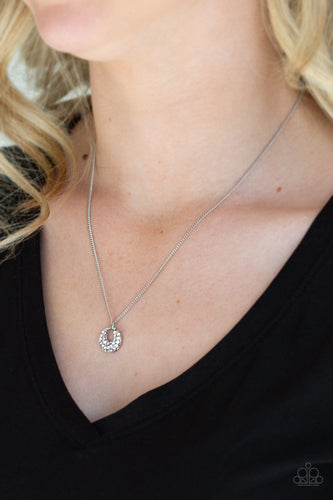 One Small Step For GLAM- White and Silver Necklace- Paparazzi Accessories