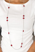 Load image into Gallery viewer, Pacific Piers- Red and Silver Necklace- Paparazzi Accessories