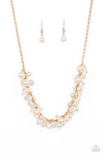 Load image into Gallery viewer, Pardon My Fringe- White and Gold Necklace- Paparazzi Accessories