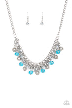 Load image into Gallery viewer, Party Spree- Blue and Silver Necklace- Paparazzi Accessories