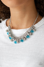 Load image into Gallery viewer, Party Spree- Blue and Silver Necklace- Paparazzi Accessories