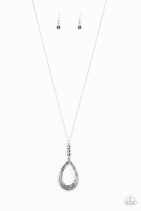 Red Carpet Royal- Silver Necklace- Paparazzi Accessories