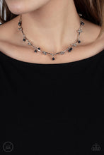 Load image into Gallery viewer, Sahara Social- Black and Silver Necklace- Paparazzi Accessories