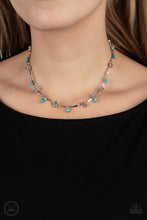 Load image into Gallery viewer, Sahara Social- Blue and Silver Necklace- Paparazzi Accessories