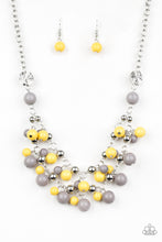 Load image into Gallery viewer, Seaside Soiree- Yellow and Silver Necklace- Paparazzi Accessories