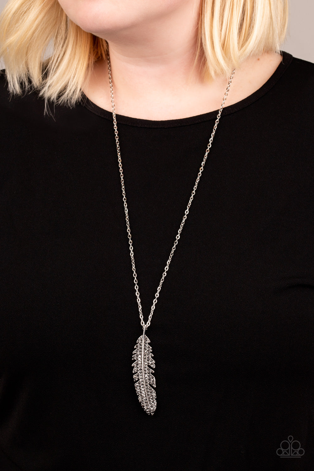 Soaring High- Silver Necklace- Paparazzi Accessories