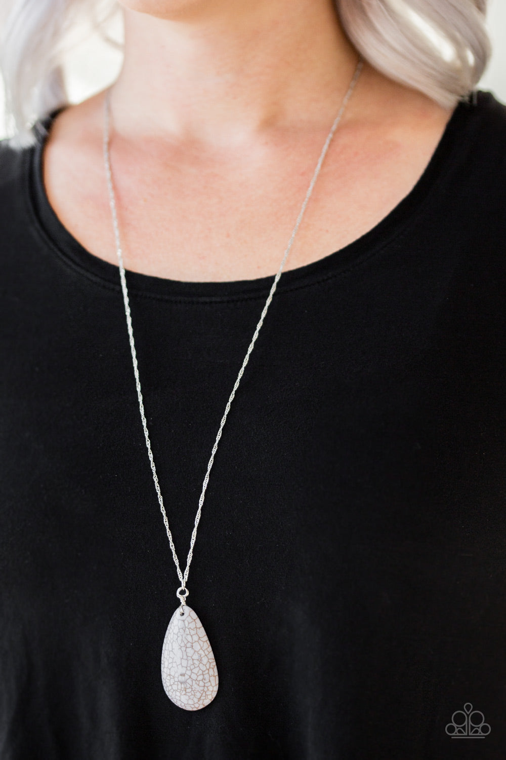 Stone River- Gray and Silver Necklace- Paparazzi Accessories