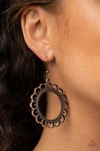 Load image into Gallery viewer, Sun Lounge- Copper Earrings- Paparazzi Accessories