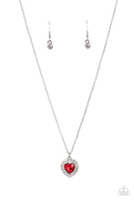 Load image into Gallery viewer, Taken With Twinkle- Red and Silver Necklace- Paparazzi Accessories