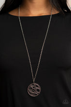 Load image into Gallery viewer, Thanks A MEDALLION- Purple and Silver Necklace- Paparazzi Accessories