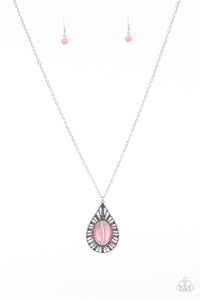 Total Tranquility- Pink and Silver Necklace- Paparazzi Accessories