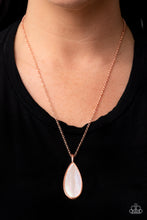 Load image into Gallery viewer, Yacht Ready- White and Copper Necklace- Paparazzi Accessories