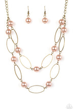 Load image into Gallery viewer, Best Of Both POSH-ible Worlds- Brass Necklace- Paparazzi Accessories