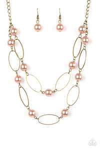 Best Of Both POSH-ible Worlds- Brass Necklace- Paparazzi Accessories