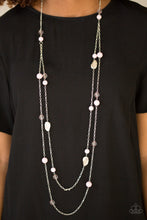 Load image into Gallery viewer, Hitting A GLOW Point- Pink and Silver Necklace- Paparazzi Accessories