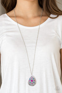 I Am Queen- Multicolored and Silver Necklace- Paparazzi Accessories