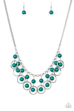 Load image into Gallery viewer, Really Rococo- Green and Silver Necklace- Paparazzi Accessories