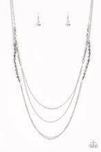 Load image into Gallery viewer, Shimmer Showdown- Silver Necklace- Paparazzi Accessories