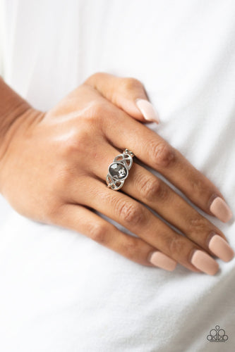 Shimmer Splash- Silver Ring- Paparazzi Accessories