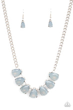 Load image into Gallery viewer, Above The Clouds- White and Silver Necklace- Paparazzi Accessories